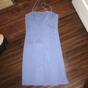 Light blue bodycon dress